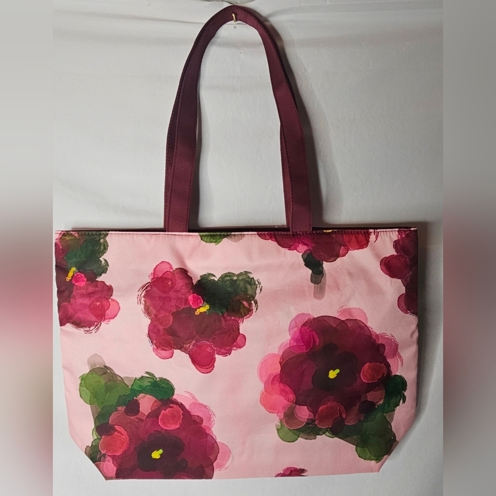3 * Clinique x Jonathan Cohen Beach Tote Bag Shopping Shoulder Travel Flowers - Picture 2 of 9